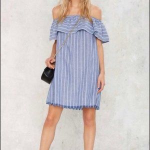 Nasty Gal Love Riche Tulum Off-the-Shoulder Dress